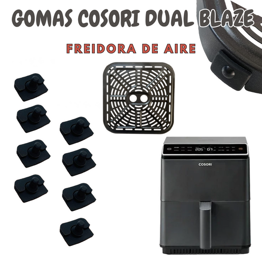 Gomas de repuesto para freidora de aire Cosori Dual Blaze 6.4 Recambios para Cosori Dual Blaze