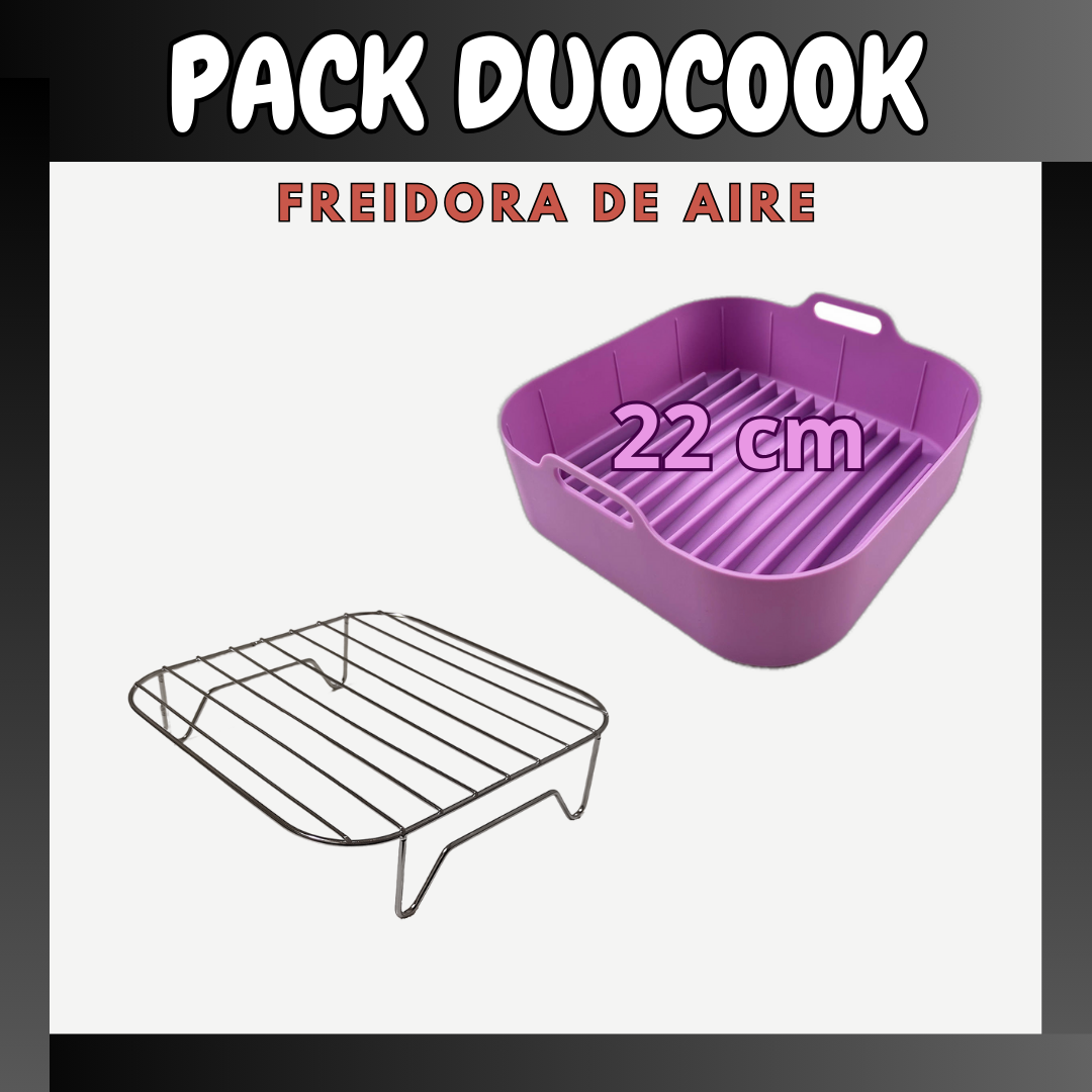 PACK DUOCOOK 22 CM Cesta y Rejilla para Freidora de Aire – Digital Goods -  Tienda de accesorios freidora de aire
