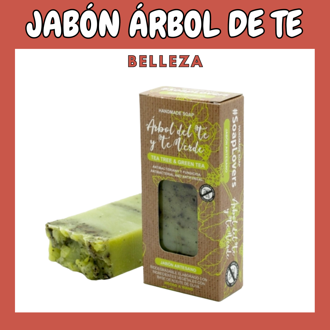 Producto: Jabón Artesanal de Árbol de Té y Té Verde - 100 gr
