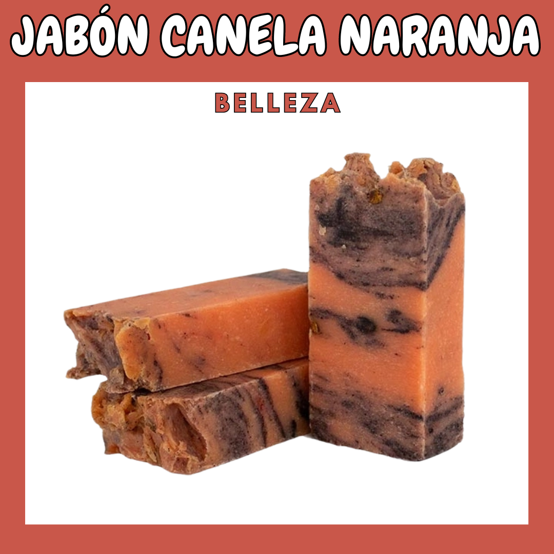 Jabón Artesanal de Naranja y Canela - 100 gr