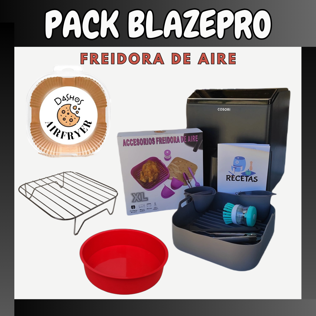 PACK BLAZEPRO Kit Completo para Cosori Dual BlazE - 10 Accesorios freidora de aire 22 cm