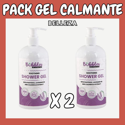 Pack de Gel de Ducha Calmante para Niños - 2 Unidades de 500 ml cada una